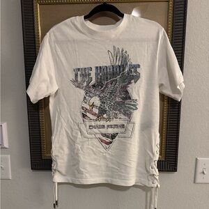 The Kooples Women’s White Graphic Tee with Eagle Design Rare Sold Out NWT SZ S